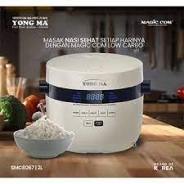 Jual YONG MA Digital Rice Cooker 2L Low Carbo Magic Com YONGMA SMC 8067 ...