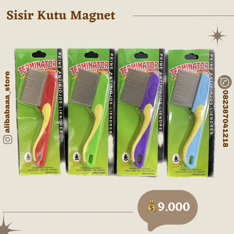 Jual Alat Sisir Kutu Magnet Serit Logam Kutu Dan Ketombe Stainless