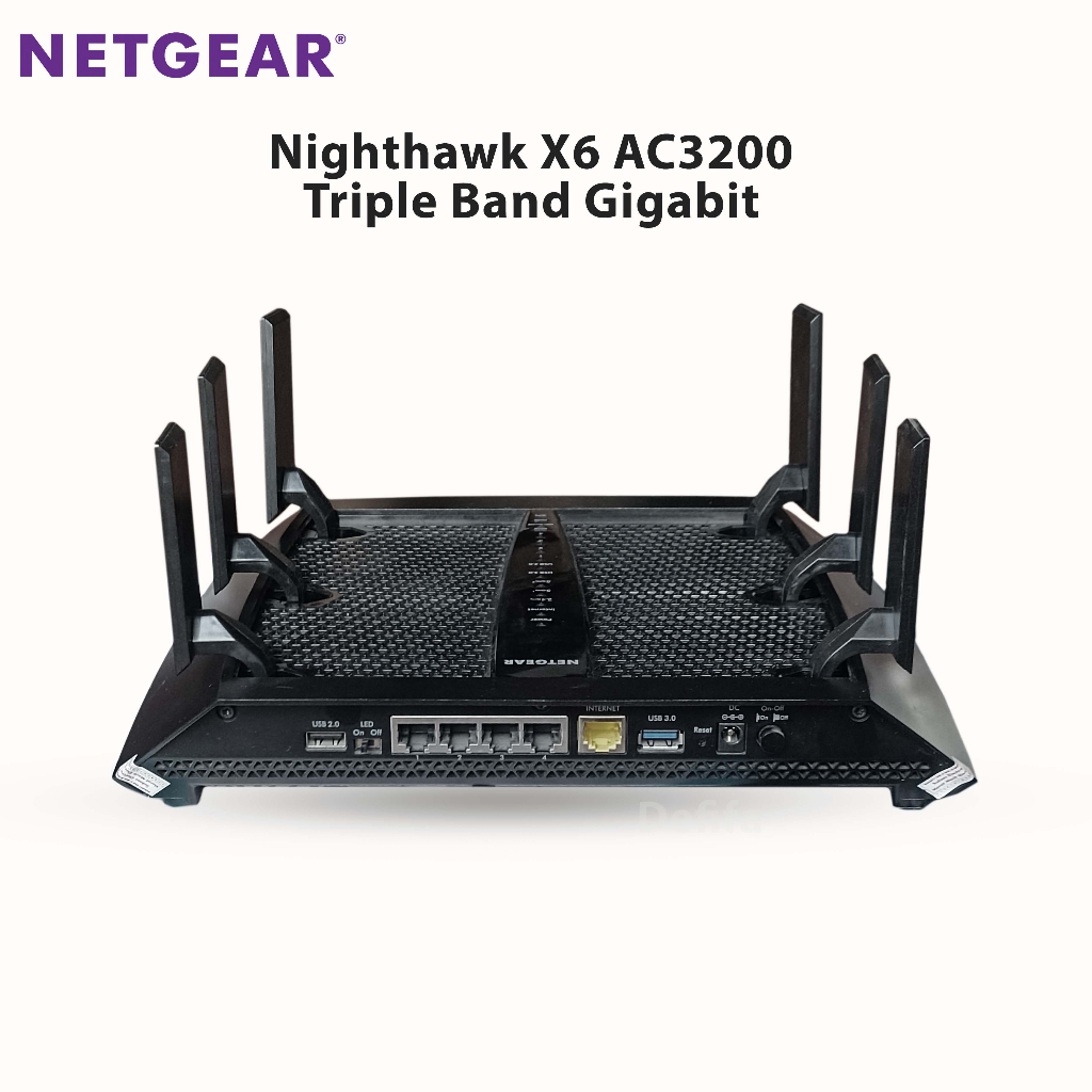 Jual Netgear R8000 Nighthawk Tri-Band WiFi Router 3.2 Gbps | Shopee ...