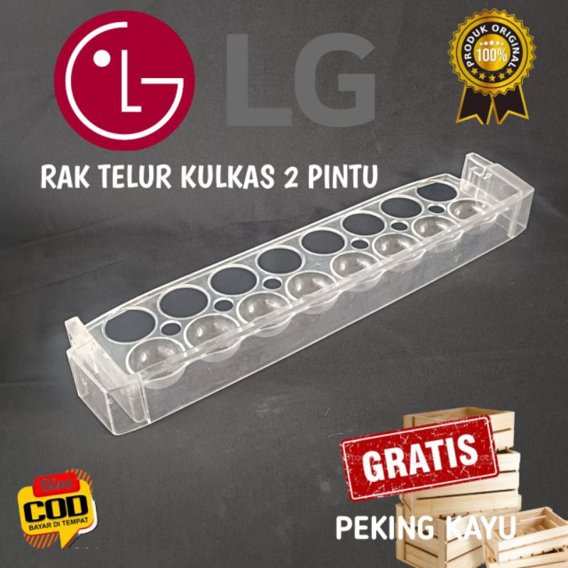 Jual RAK TELUR KULKAS LG 2 PINTU ORI | Shopee Indonesia