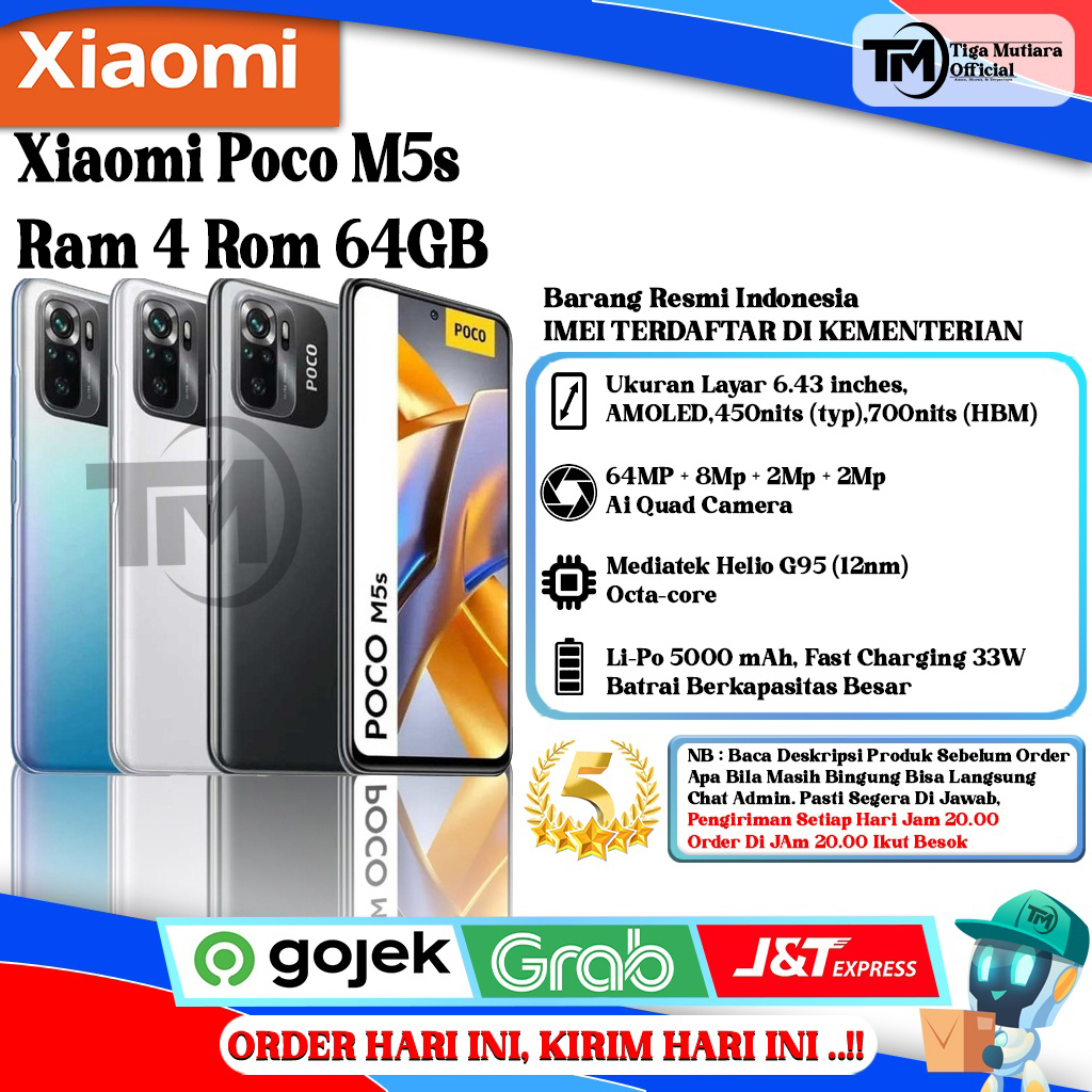 Jual Xiaomi Poco M5s Ram 4/64GB | Ram 4/128GB | Ram 6/128GB Segel ...