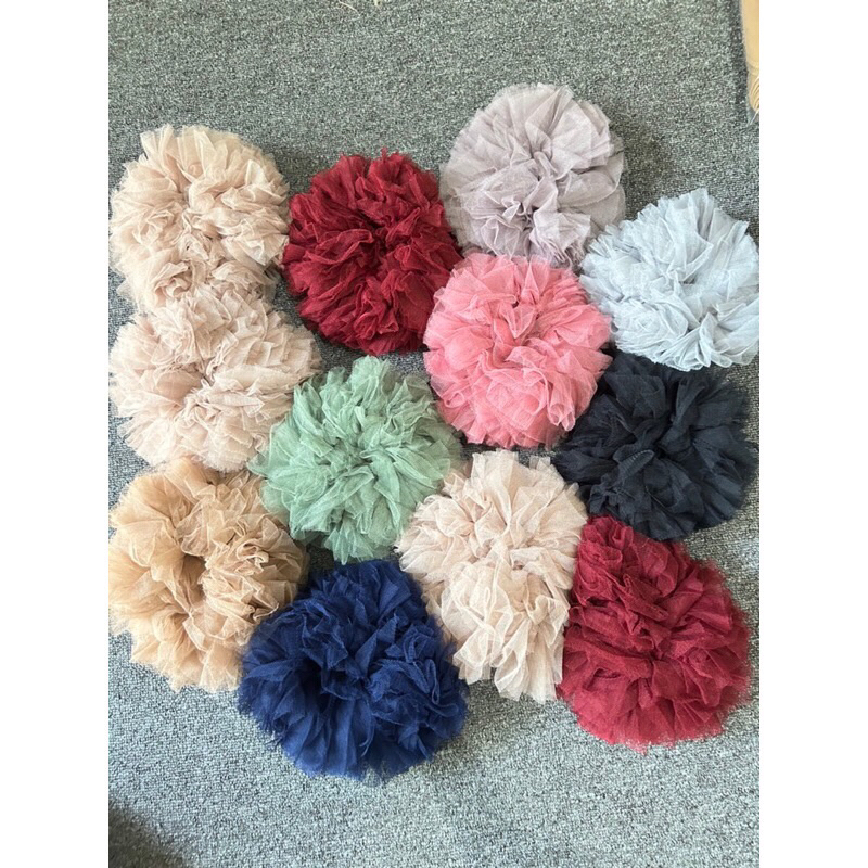 Jual Cepol Volume SCRUNCHIE TILE TULLE JUMBO 20 CM | Shopee Indonesia