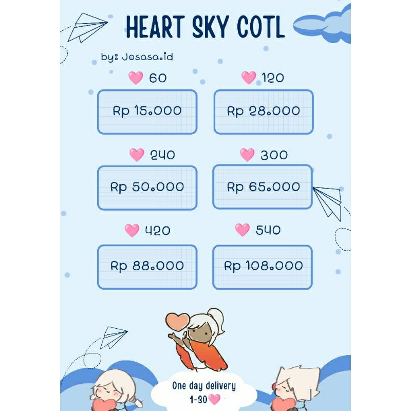 Jual Jual heart atau hati sky cotl 2 | Shopee Indonesia