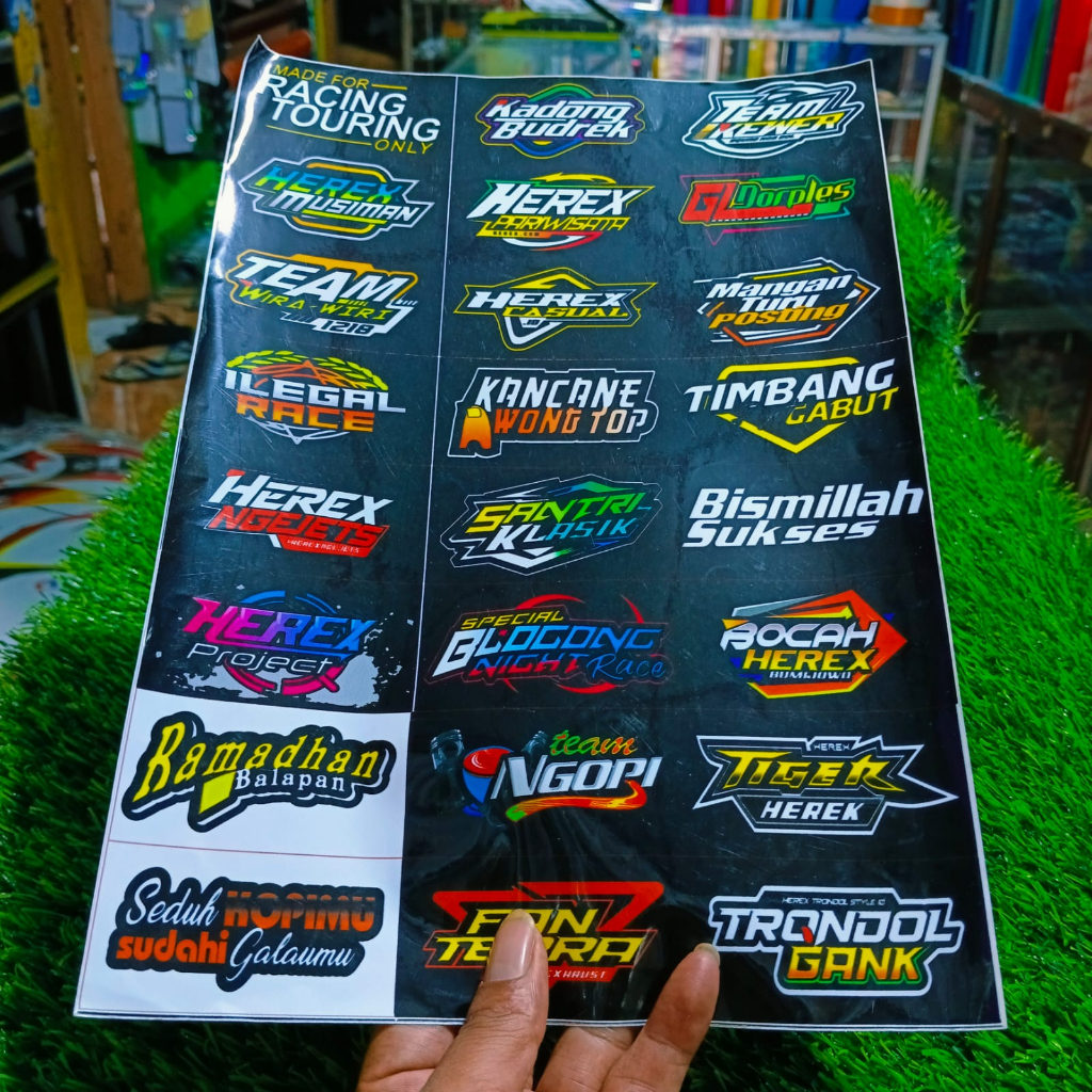 Jual Sticker Pack Racing Stiker Motor harga perlembar | Shopee Indonesia