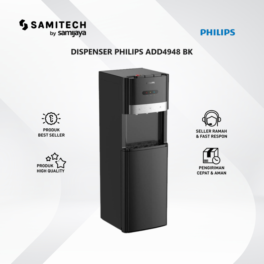 Jual DISPENSER PHILIPS-A ADD4948BK/70 BLACK METAL ADD4948 GALON BAWAH ...