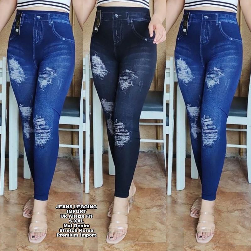 Celana Jeans Legging Denim Premium Import Kekinian