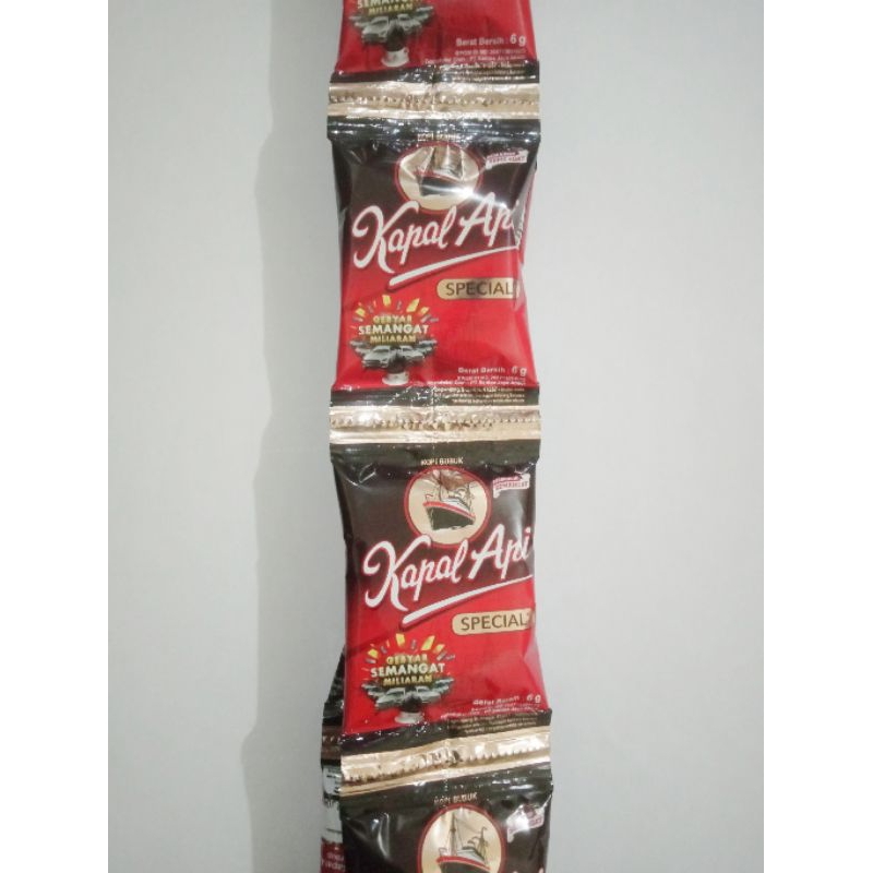 Jual kopi kapal api bubuk special tanpa gula kemasan mini 6 gr per