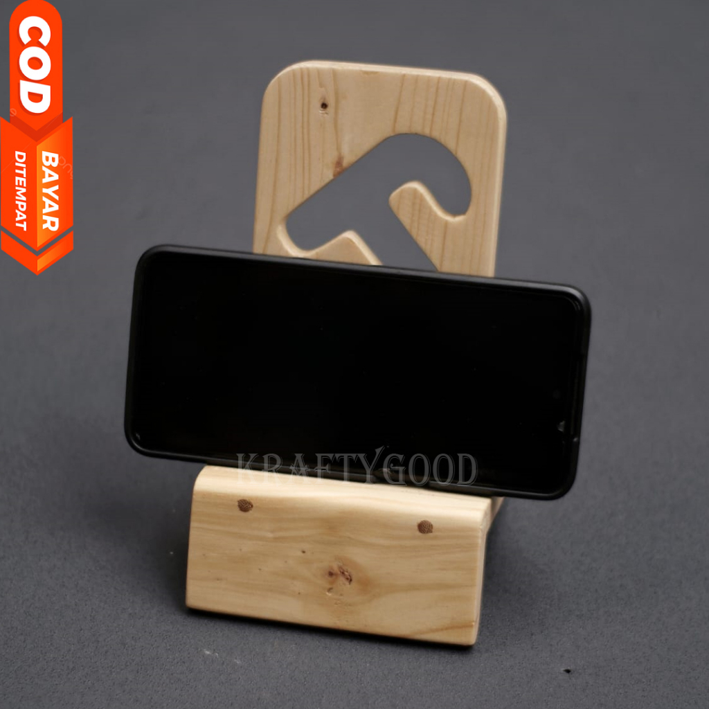 Jual Phone Holder Stand Kayu Dudukan Hp Shopee Indonesia