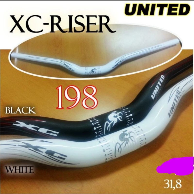 Jual stang handlebar sepeda mtb UNITED XC riser 198 oversize over size ...