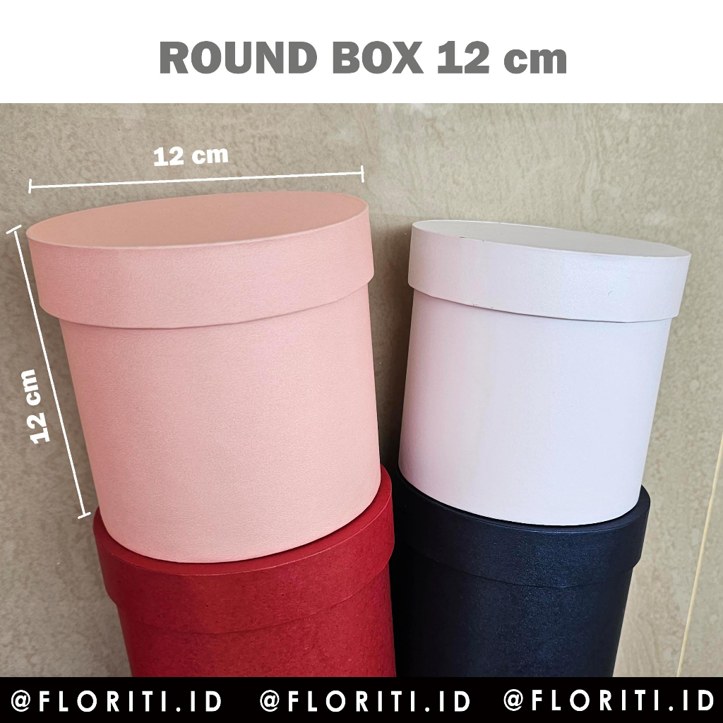 Jual Round Box 12cm Bloom Box Kotak Kado Bulat Flower Box | Shopee ...
