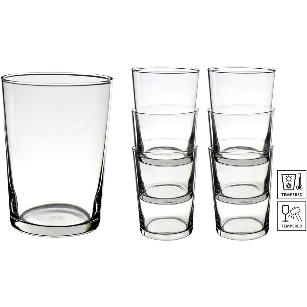 Bicchieri Bormioli Rocco Bodega Maxi 50cl - Vetro, Lavabili In Lavastoviglie, Confezione Da 12 - Stile Italiano - Foto 2