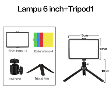 Lampu Foto Lampu LED Video Light Fill Light Tripod Ring Light Lampu Fotografi Live Vlogging