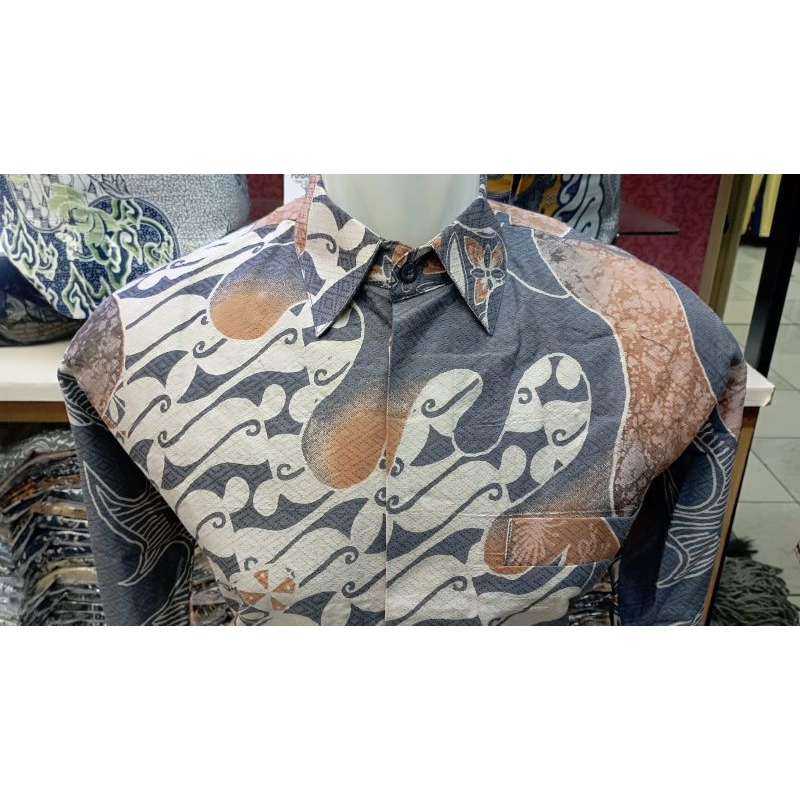 Jual Batik lengan panjang bahan TENUN DOBBY pakai lapisan puring HERO ...