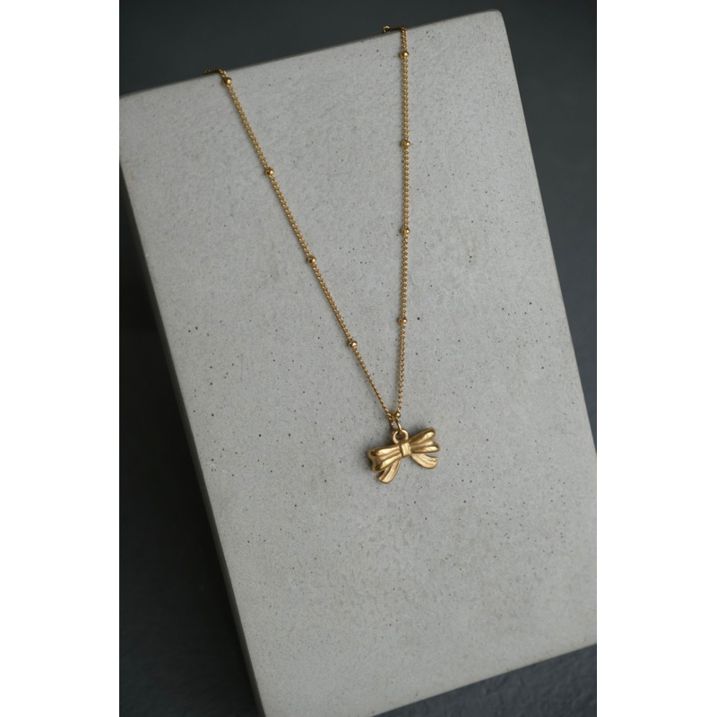 Jual RIBBON BOW NECKLACE / KALUNG | Shopee Indonesia