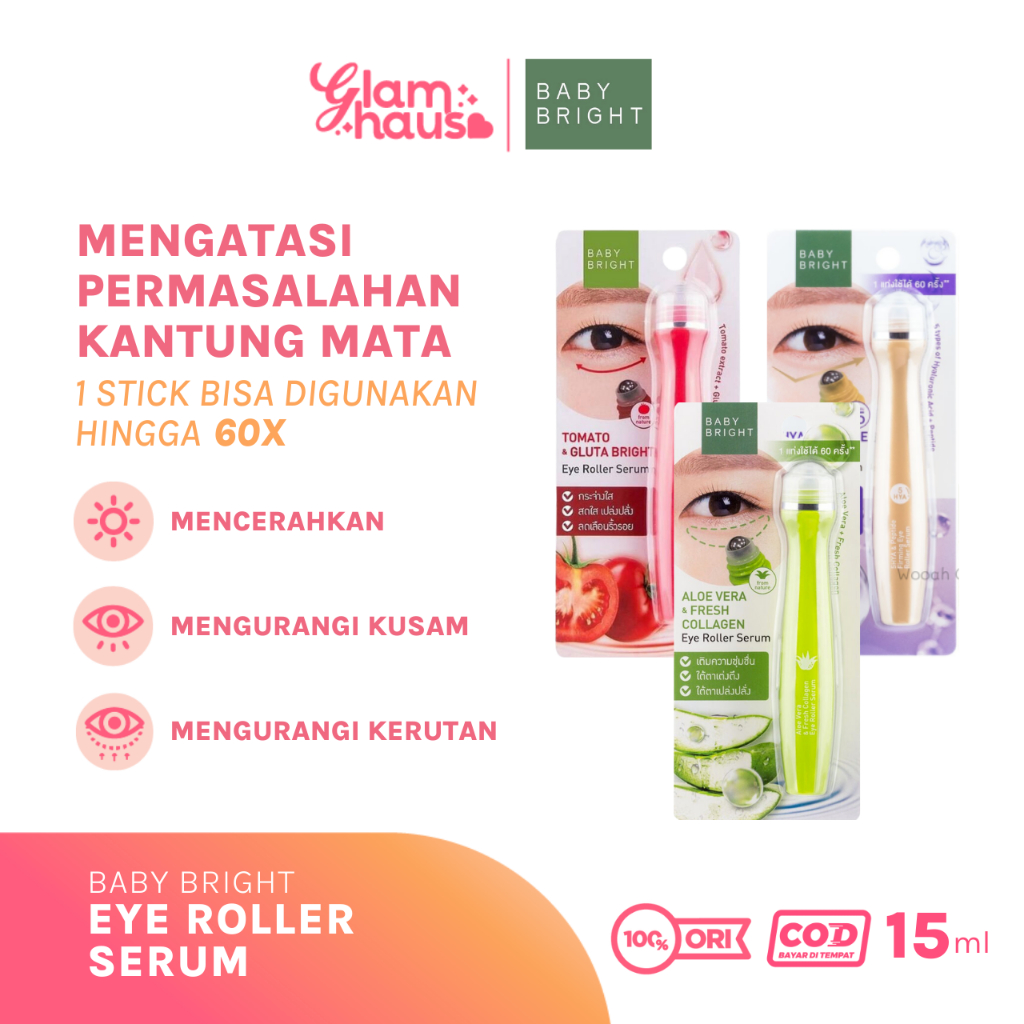 Jual Baby Bright Eye Roller Serum Solusi Untuk Kantung Mata Panda