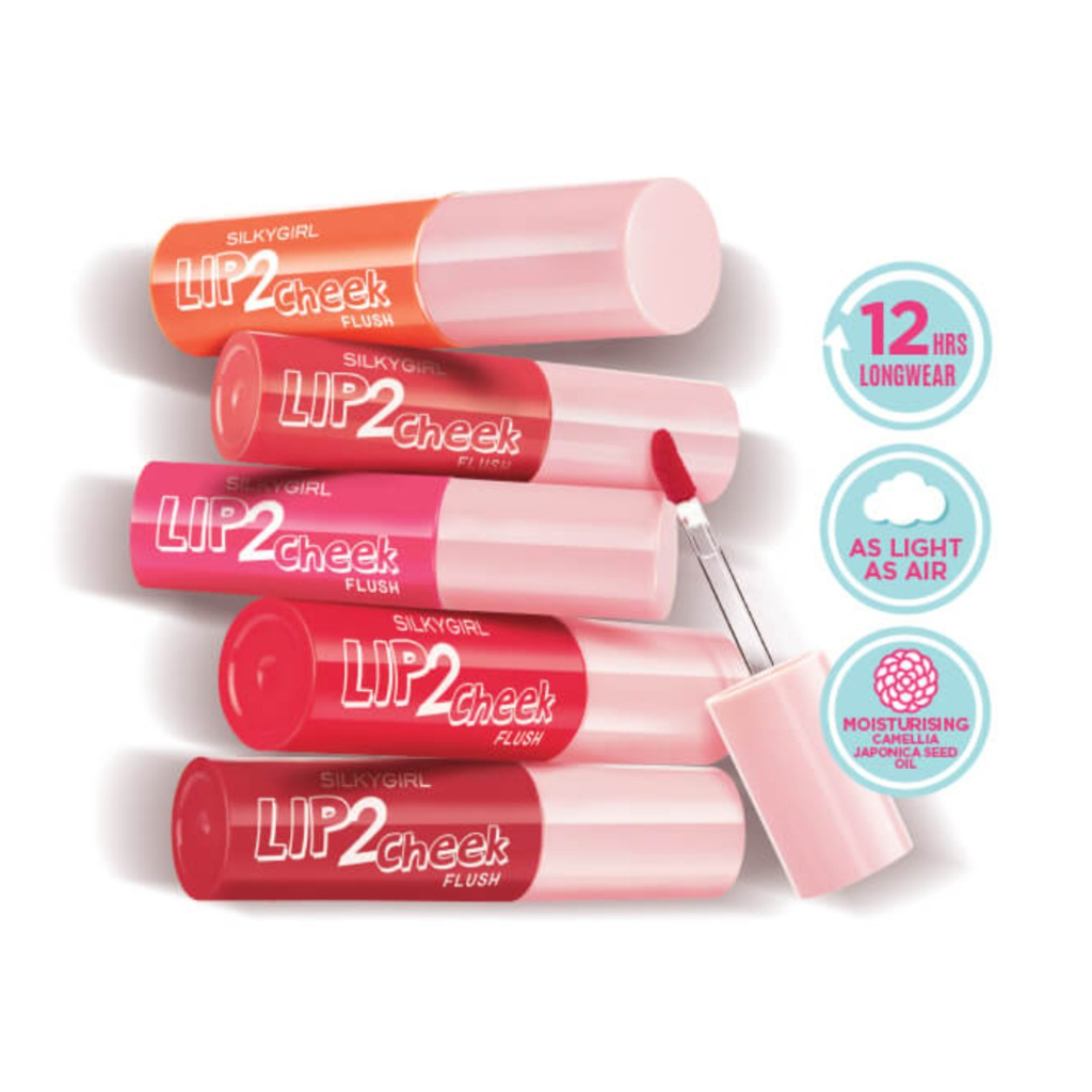 Jual SILKYGIRL Lip2Cheek Flush Liptint Lipcream 2in1 Silky Girl Blush