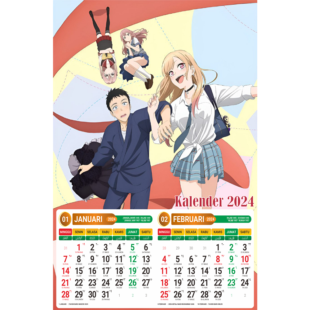 Jual Kalender Dinding Anime 2024 | Shopee Indonesia