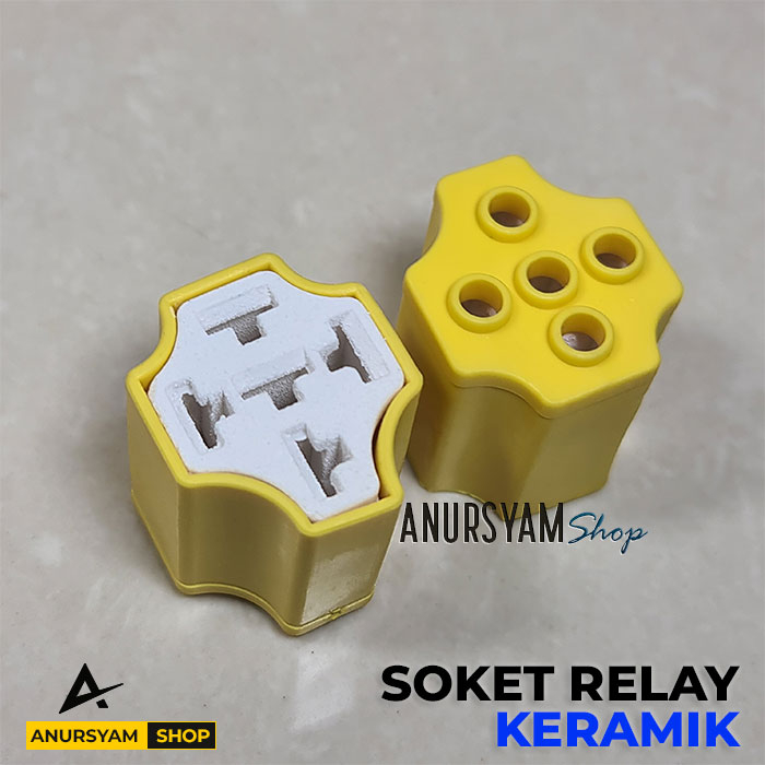 Jual Soket Rilay Keramik Kosongan Tanpa Skun / Socket Relay Keramik ...