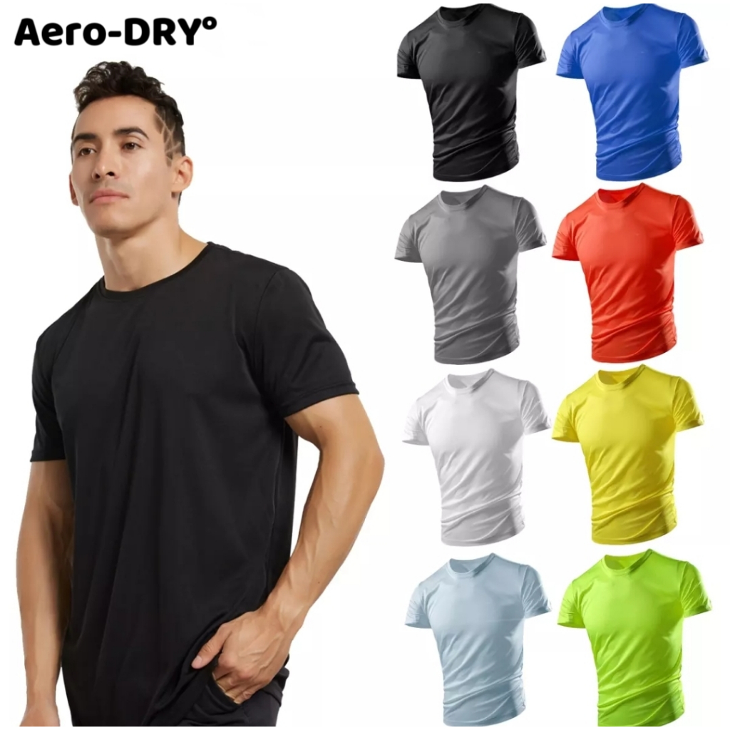 Jual Kaos Drifit Aero-DRY Polos Baju Kaos Dryfit Olahraga MultiSport ...