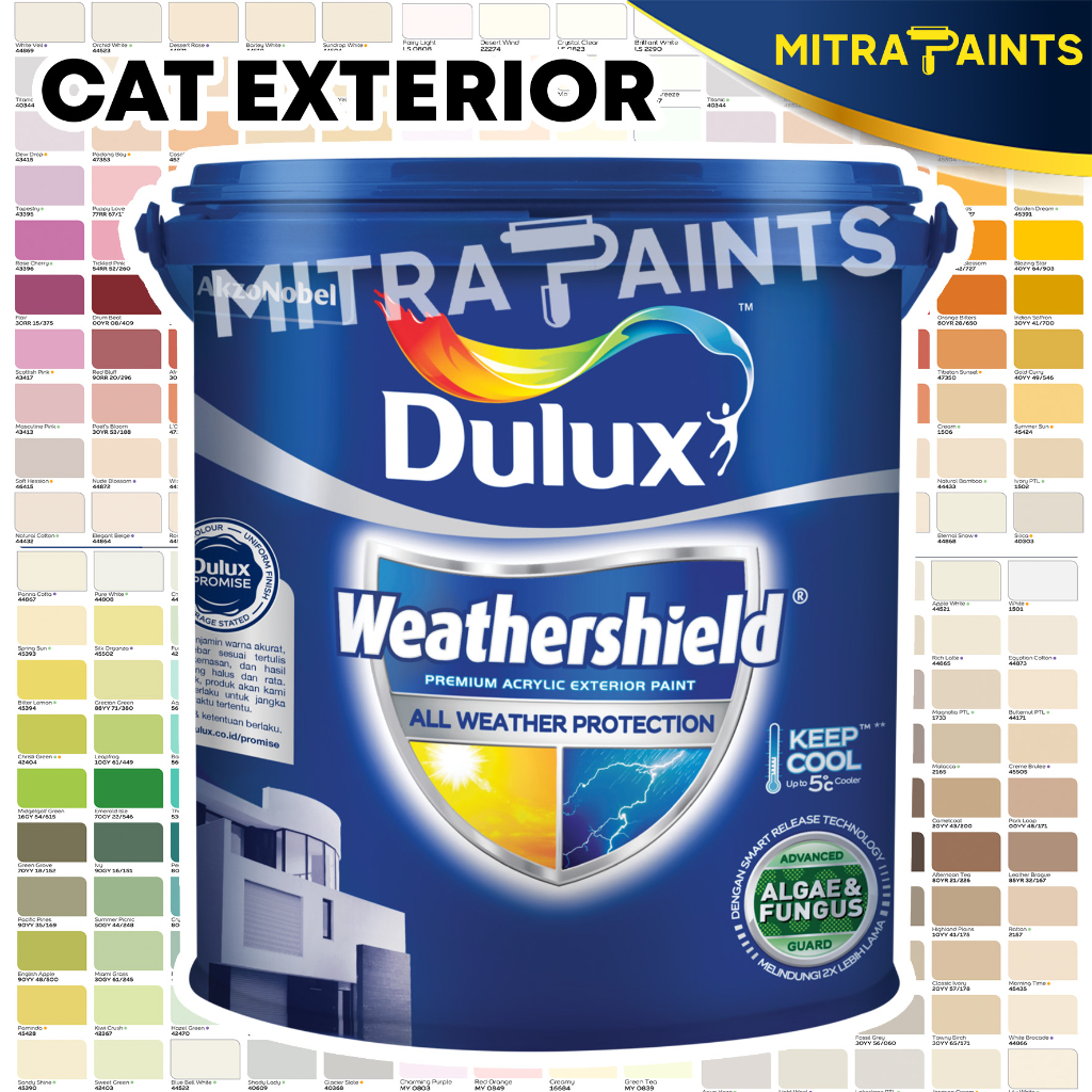 Jual Cat Tembok Eksterior Dulux Weathershield 2 5 Liter Dulux