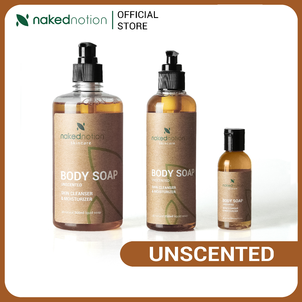 Jual SABUN KULIT SENSITIF GATAL DERMATITIS JERAWAT PUNGGUNG NAKED NOTION UNSCENTED BODY SOAP