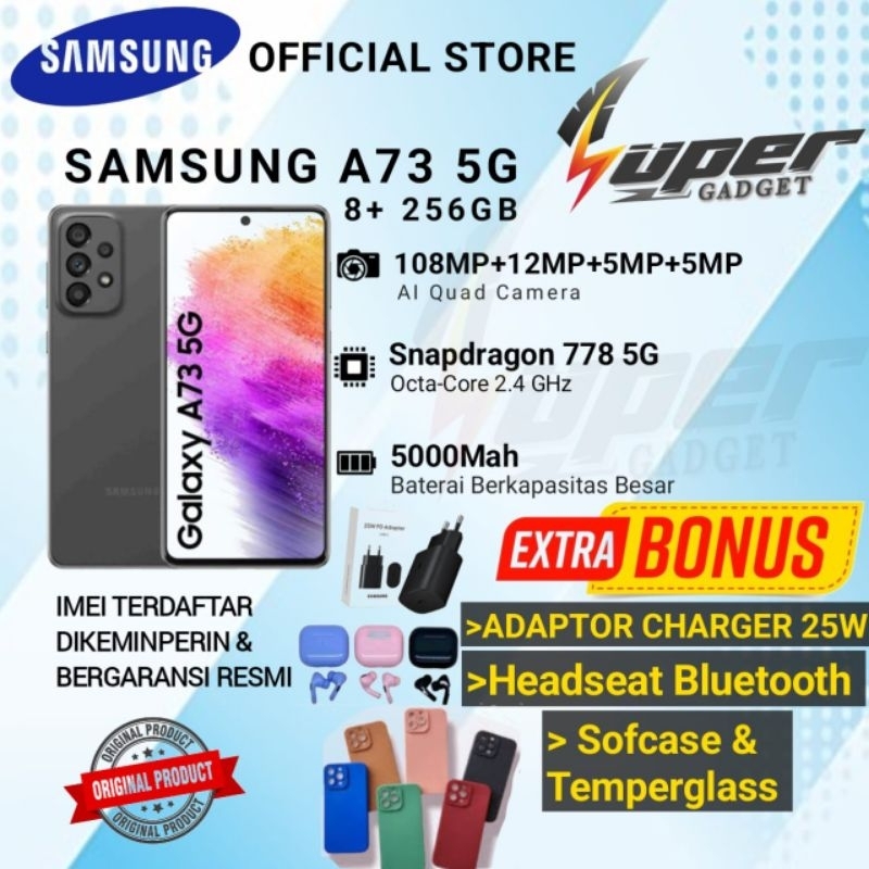 Jual Samsung Galaxy A73 5g Ram 8 256gb New 100 Original Shopee Indonesia