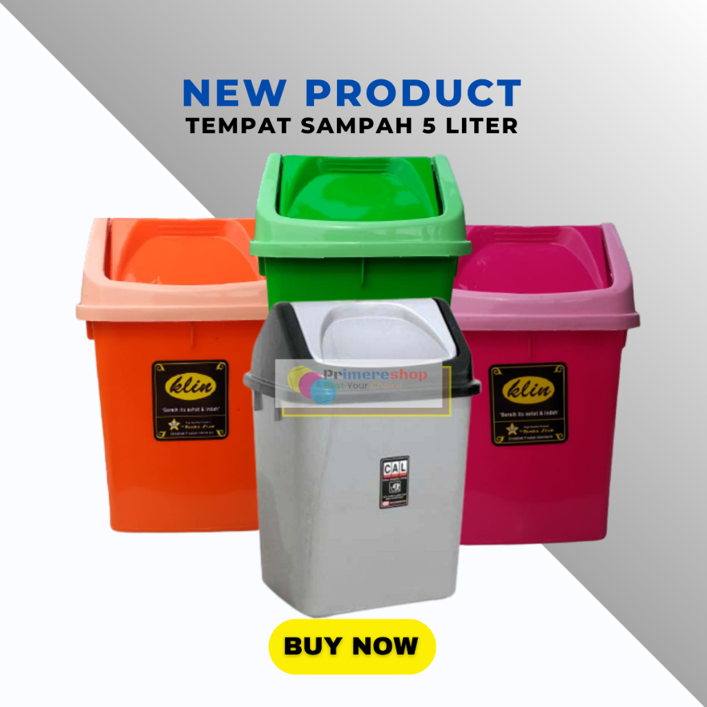 Jual Tong Sampah Mini Mobil 5 Liter Tempat Sampah Mini Kamar Tutup Kecil Plastik Murah 