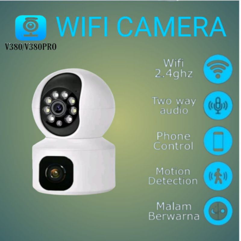 Jual Ip Camera Cctv Wifi Outdoor Indoor V Pro Kamera Lensa Ganda