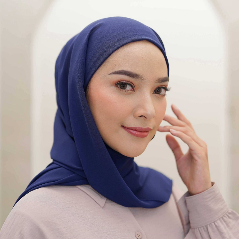 Nabillasyal Hawa Series Pashmina 2 In 1 Hijab Semi Instant Ceruti