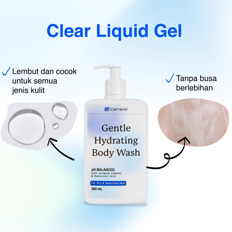 Jual Carrania Gentle Hydrating Body Wash For Dry & Sensitive Skin 500
