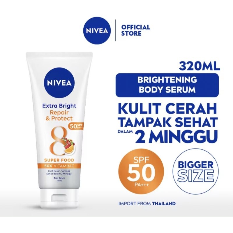 Jual Nivea Extra Bright Repair & Protect Superfood SPF 50 - 320 ml ...