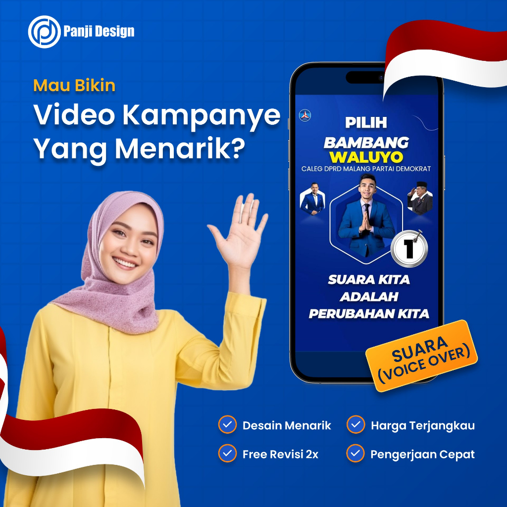 Jual Video Kampanye Caleg Voice Over Partai Demokrat Panji Design ...