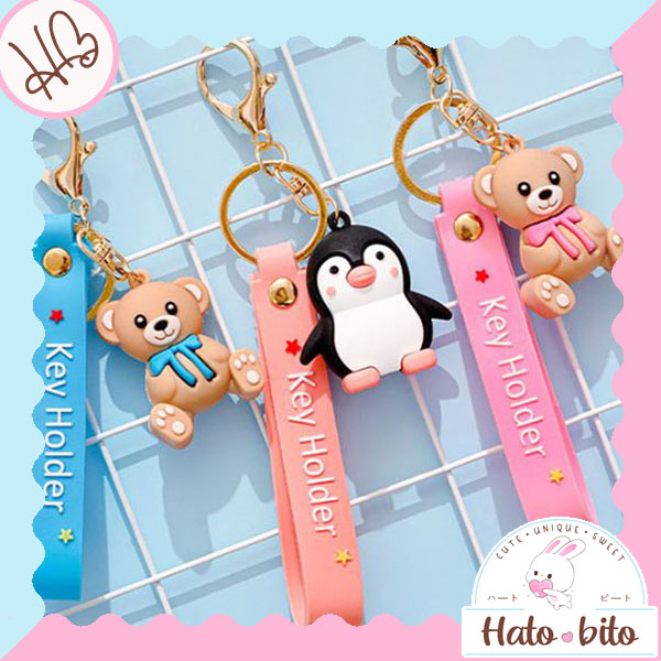 Jual Gantungan Kunci Key Holder Gantungan Tas Karakter Hewan Beruang ...