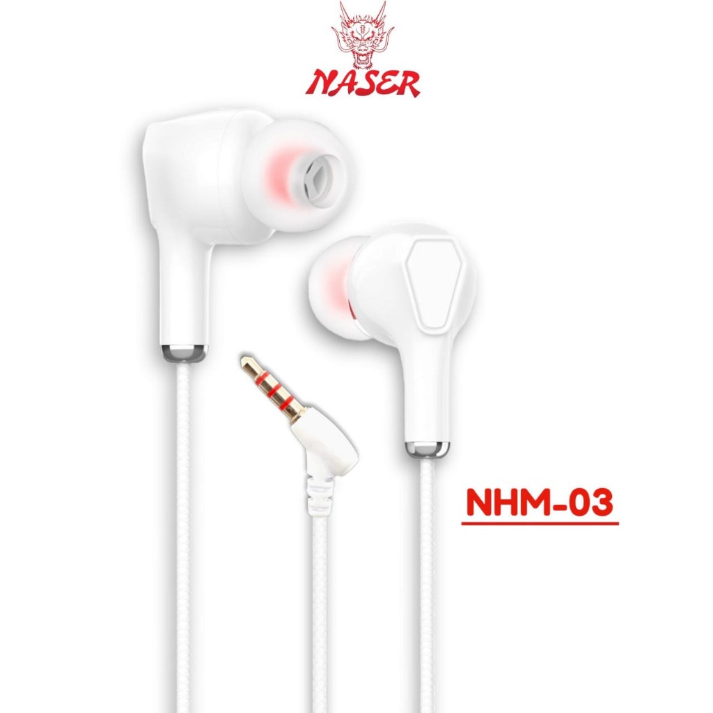 Jual NASER HANDSFREE MAGNETIC NHM-03 / Headset Handsfree Magnet Jack 3 ...