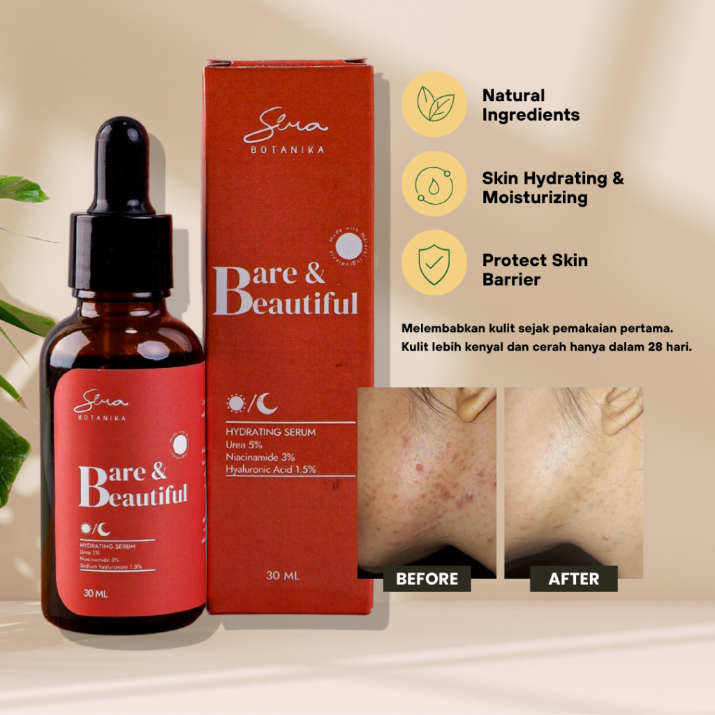 Jual Fungal acne safe Bare and Beautiful Hydrating Serum (Hyaluronic