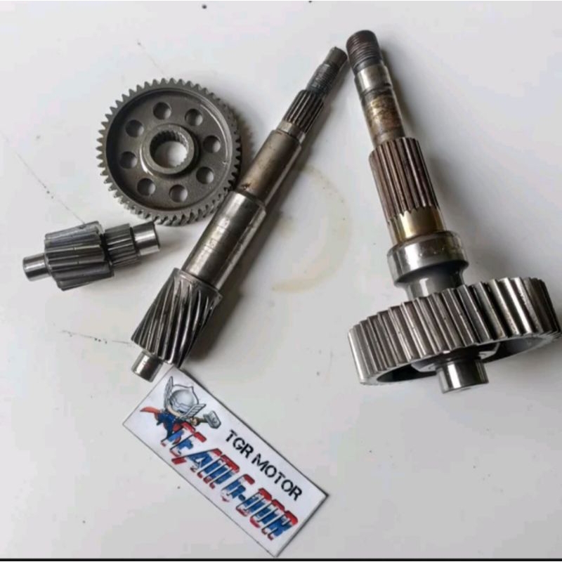 Jual gearbok gearbox girbok gear gir gigi rasio gardan set as roda puli ...