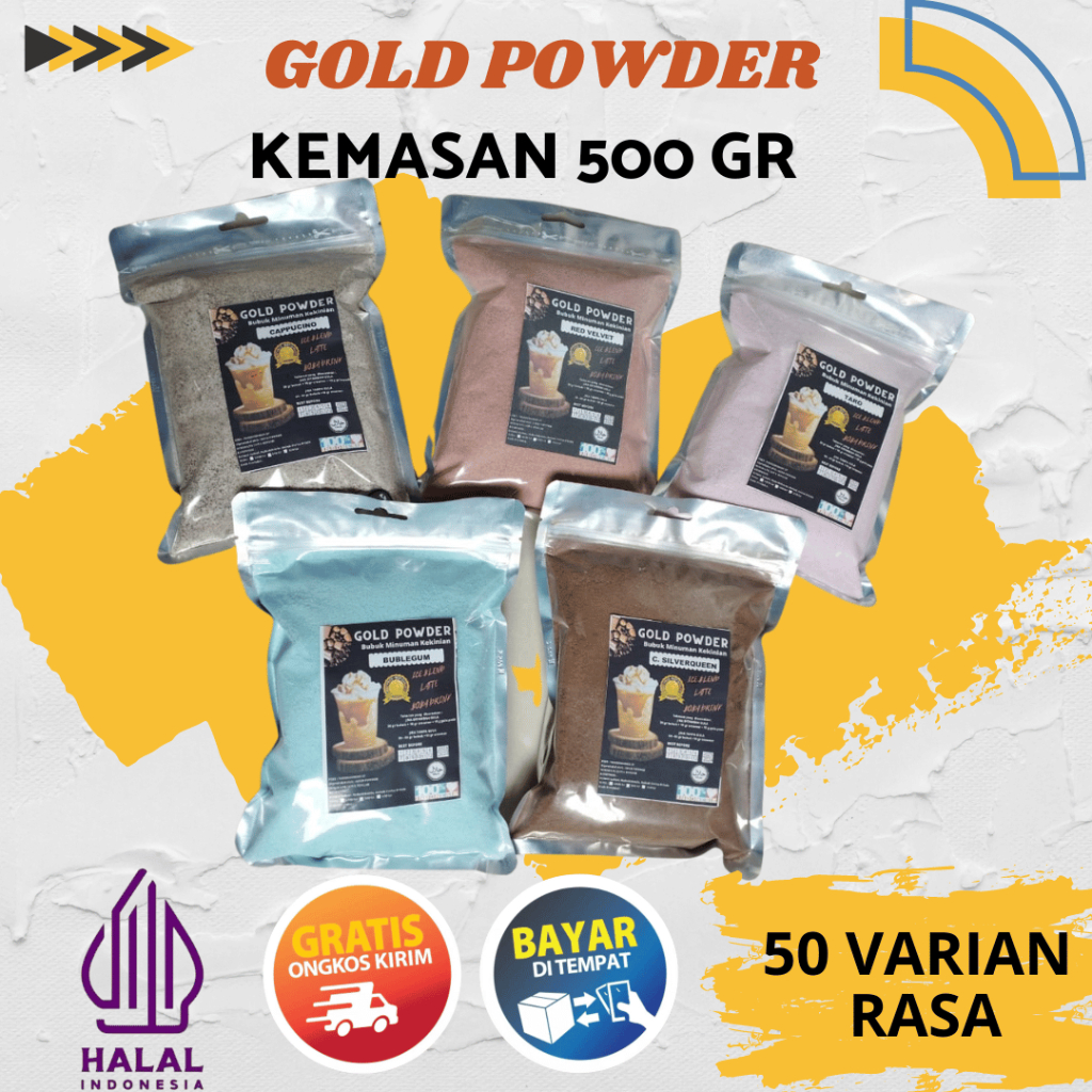 Jual Gold Powder 500 G Bubuk Minuman Premium Minuman Bubuk Instan