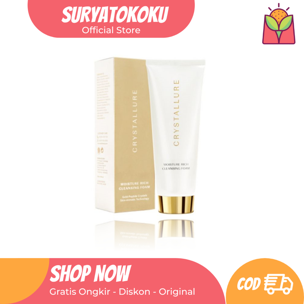 Jual Crystallure Moisture Rich Cleansing Foam 100 ml Shopee Indonesia