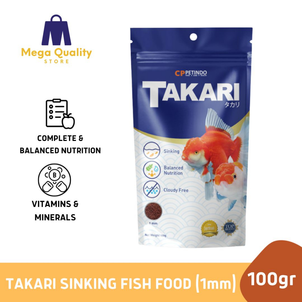 Jual Takari Sinking Fish Food Makanan Ikan 100gr - 1mm | Shopee Indonesia