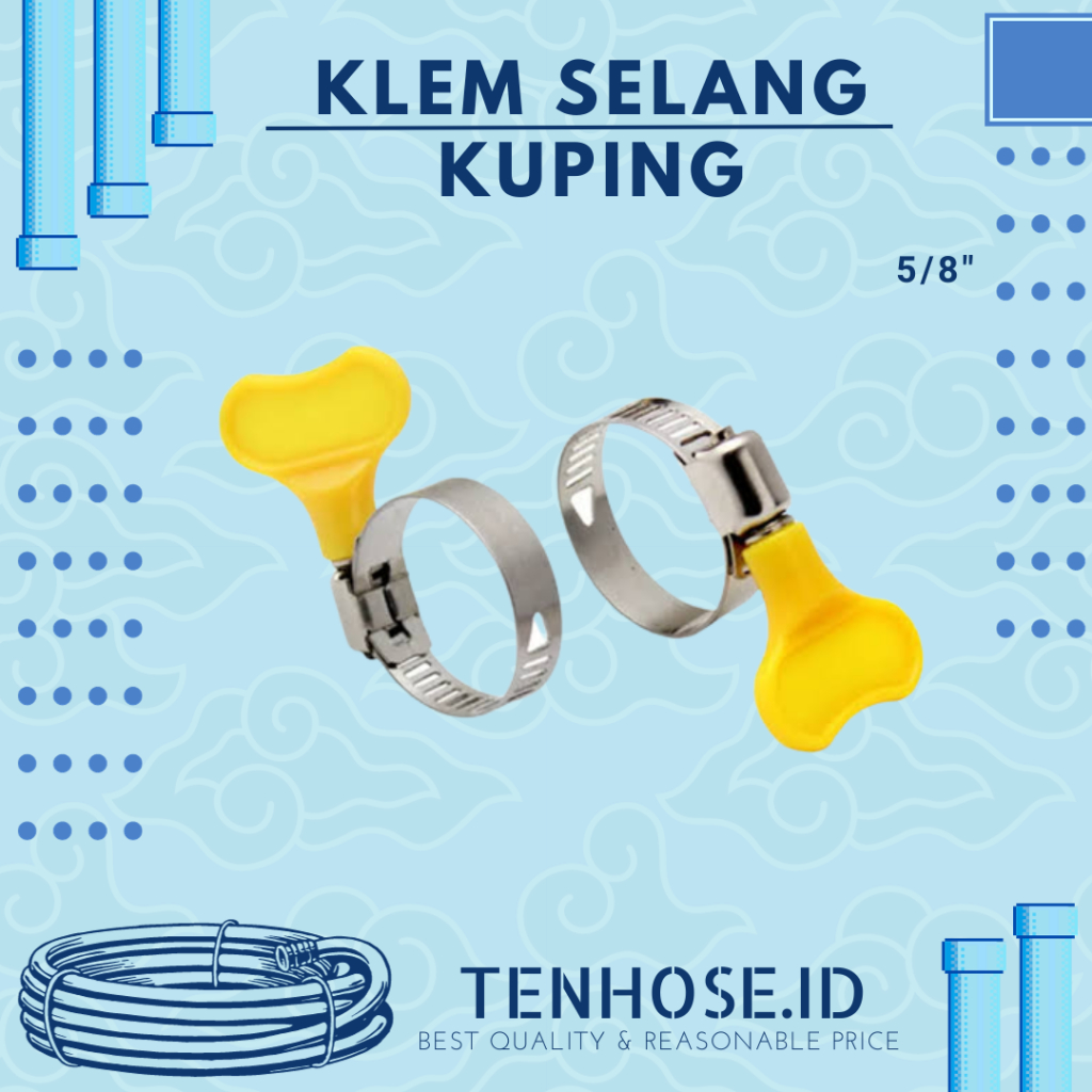 Jual Klem Selang Kuping With Handle Stainless Steel Inch Klem Berkuping Shopee Indonesia