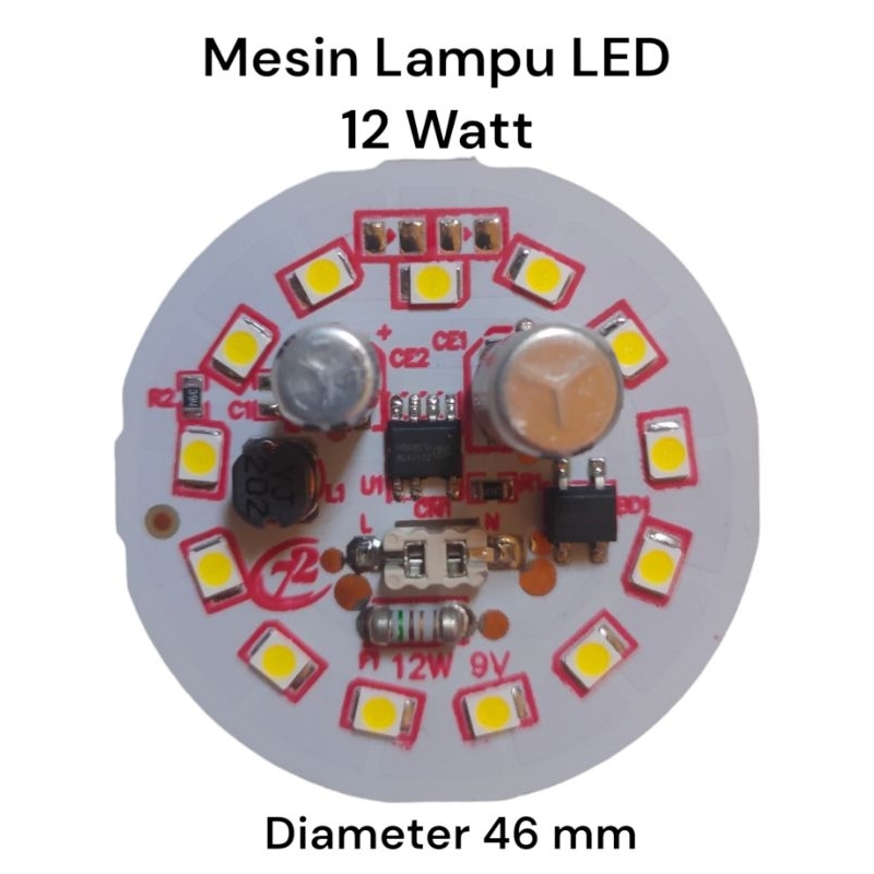 Jual Mesin LED AC 12 W 9V Double Elco Lebih Stabil | Shopee Indonesia