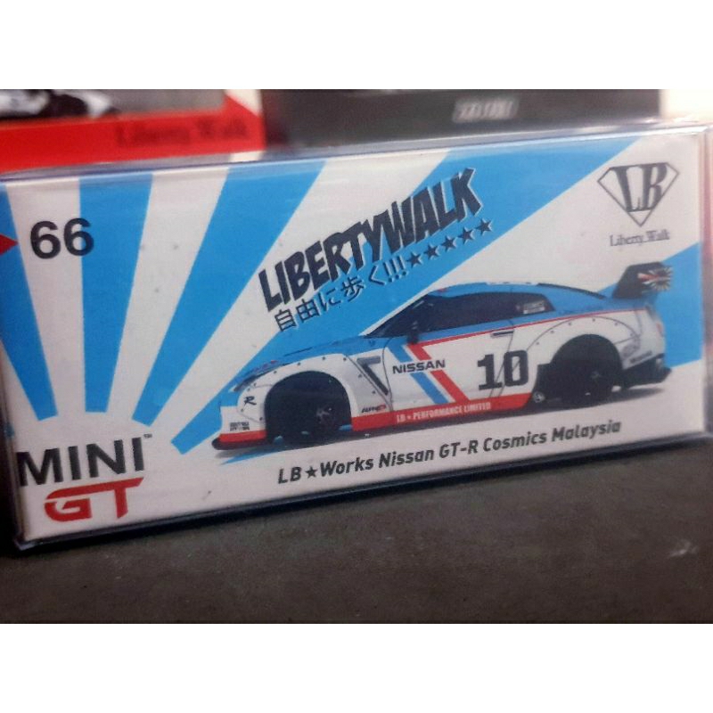 Jual Diecast Mini gt LBWK Nissan GTR R35 cosmics Malaysia no 66 1
