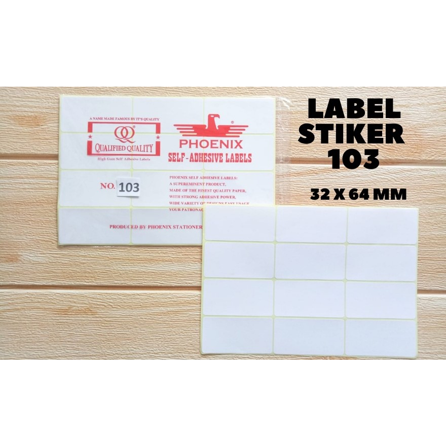 Jual Stiker Label untuk Nama Undangan, Label Harga, Dll. No.103, Ukuran ...