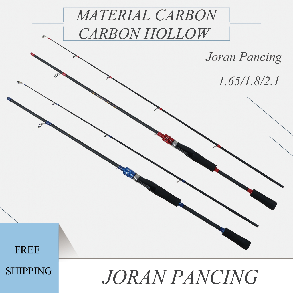 Jual 1.65m/1.8m/2.1m Joran Pancing Fishing Rod Suitable for Spinning Reel Bait Casting Reel Lure