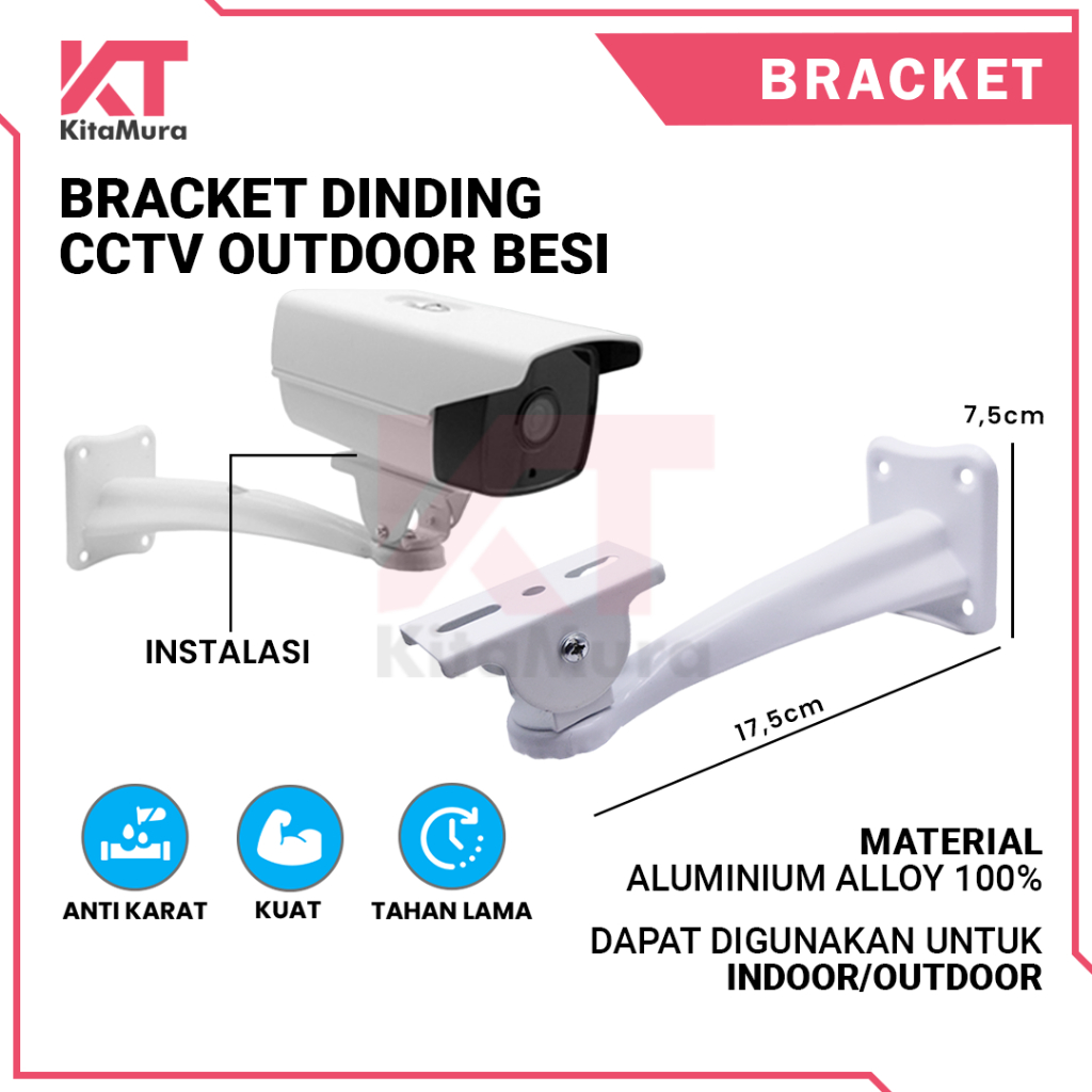 Jual Bracket CCTV Kamera Outdoor Besi Wallmount | Shopee Indonesia