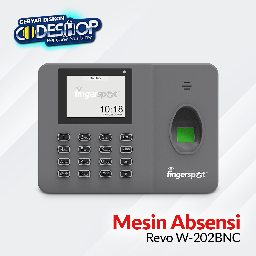 Jual Fingerspot Revo W 202bnc Mesin Absensi Sidik Jari Kartu