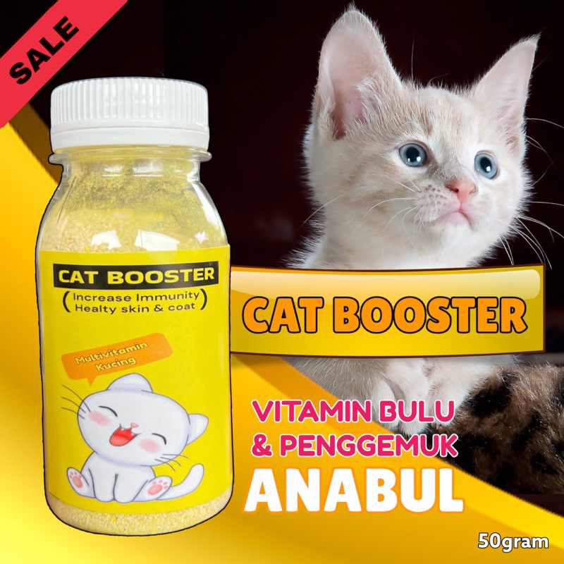 Jual CAT BOOSTER Vitamin Penggemuk dan Bulu Kucing Penumbuh Bulu Kucing ...