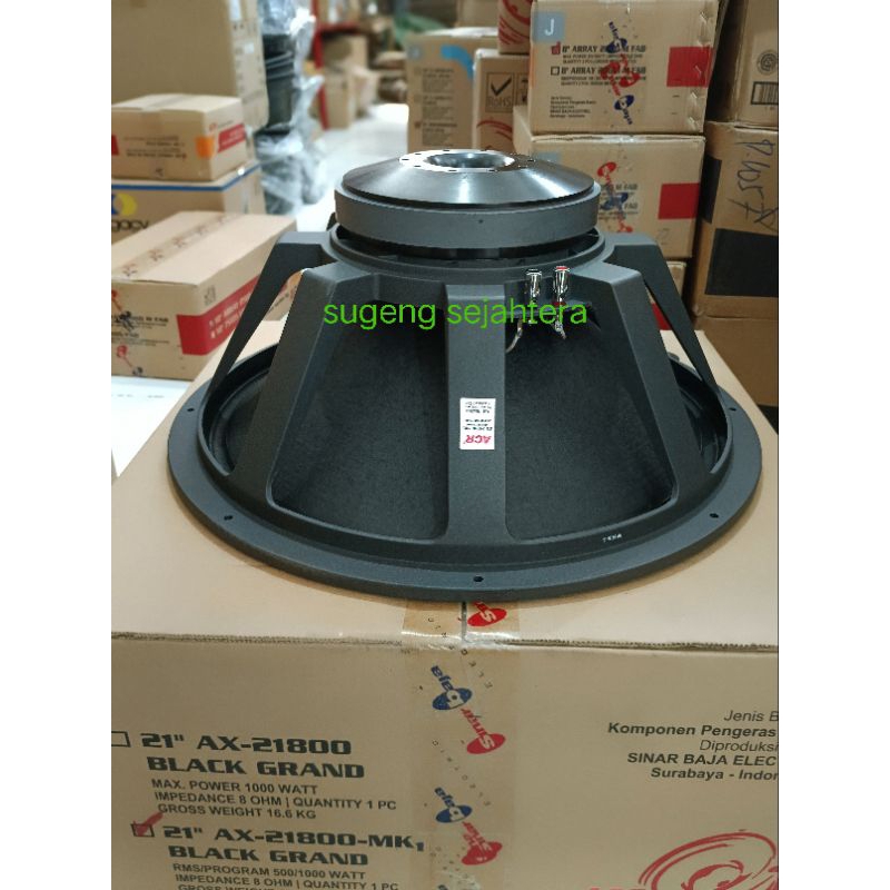 Jual Speaker ACR 21 inch AX-21800-Mk 1 BLACK GRAND subwoofer wat 1000 ...