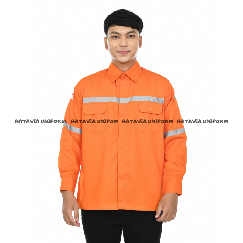 Jual Baju Kemeja Safety K Lengan Panjang Wearpack Werpack Werpak Seragam Kerja Proyek Tambang