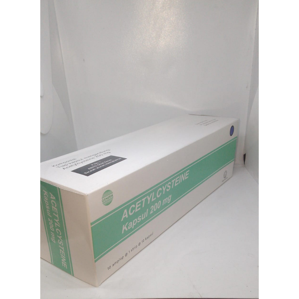 Jual ACETYLCYSTEINE 200MG 1 STRIP 10 TABLET/BOX 100 | Shopee Indonesia